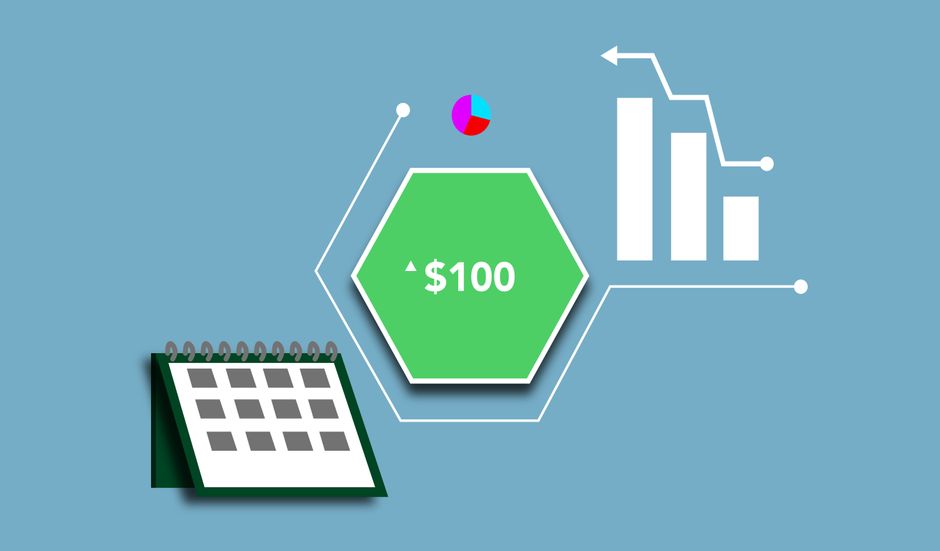 investment growth chart illustration