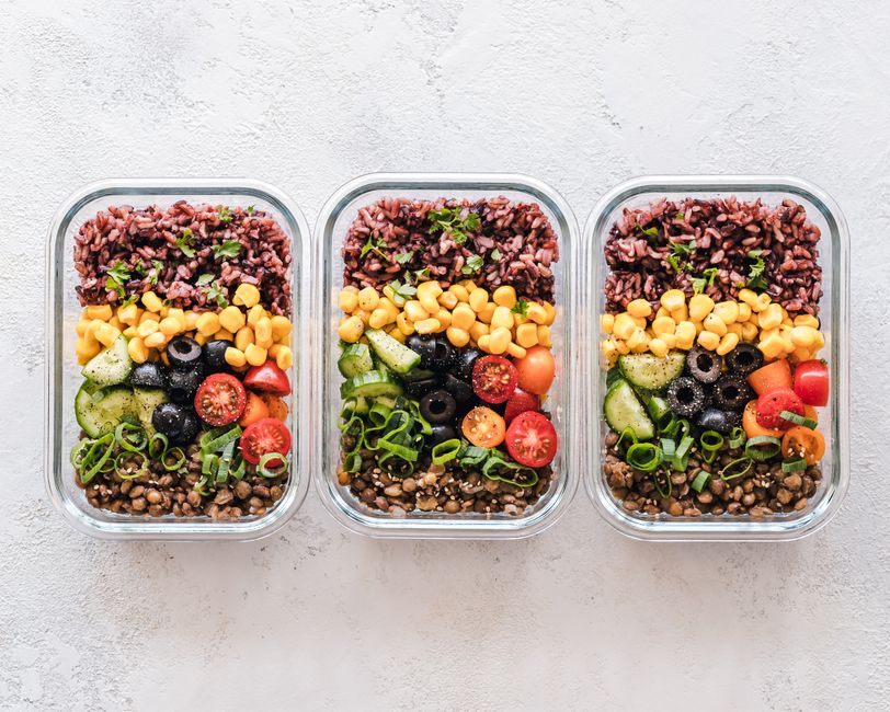 meal prep containers freezer organization