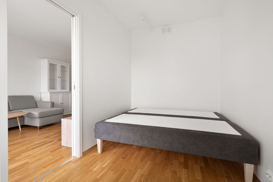clean simple bedroom interior