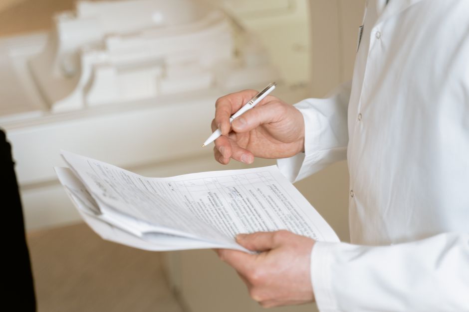 checklist document review closeup