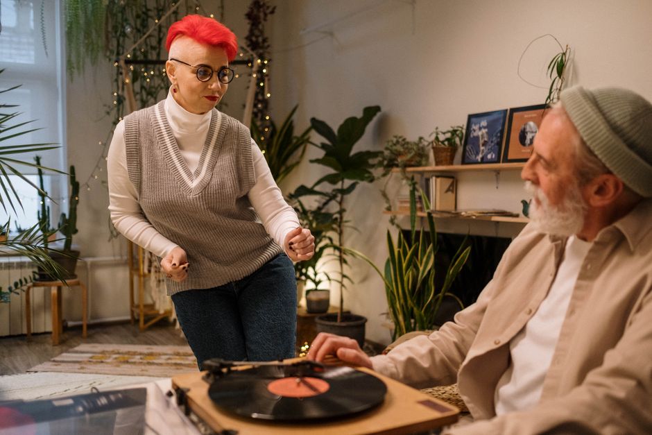 senior citizens enjoying music together